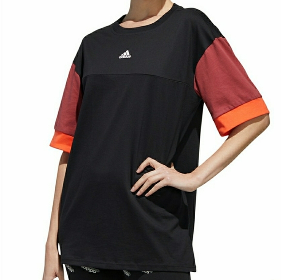 adidas Tops - Adidas Colorblocked Cotton Tee - Small